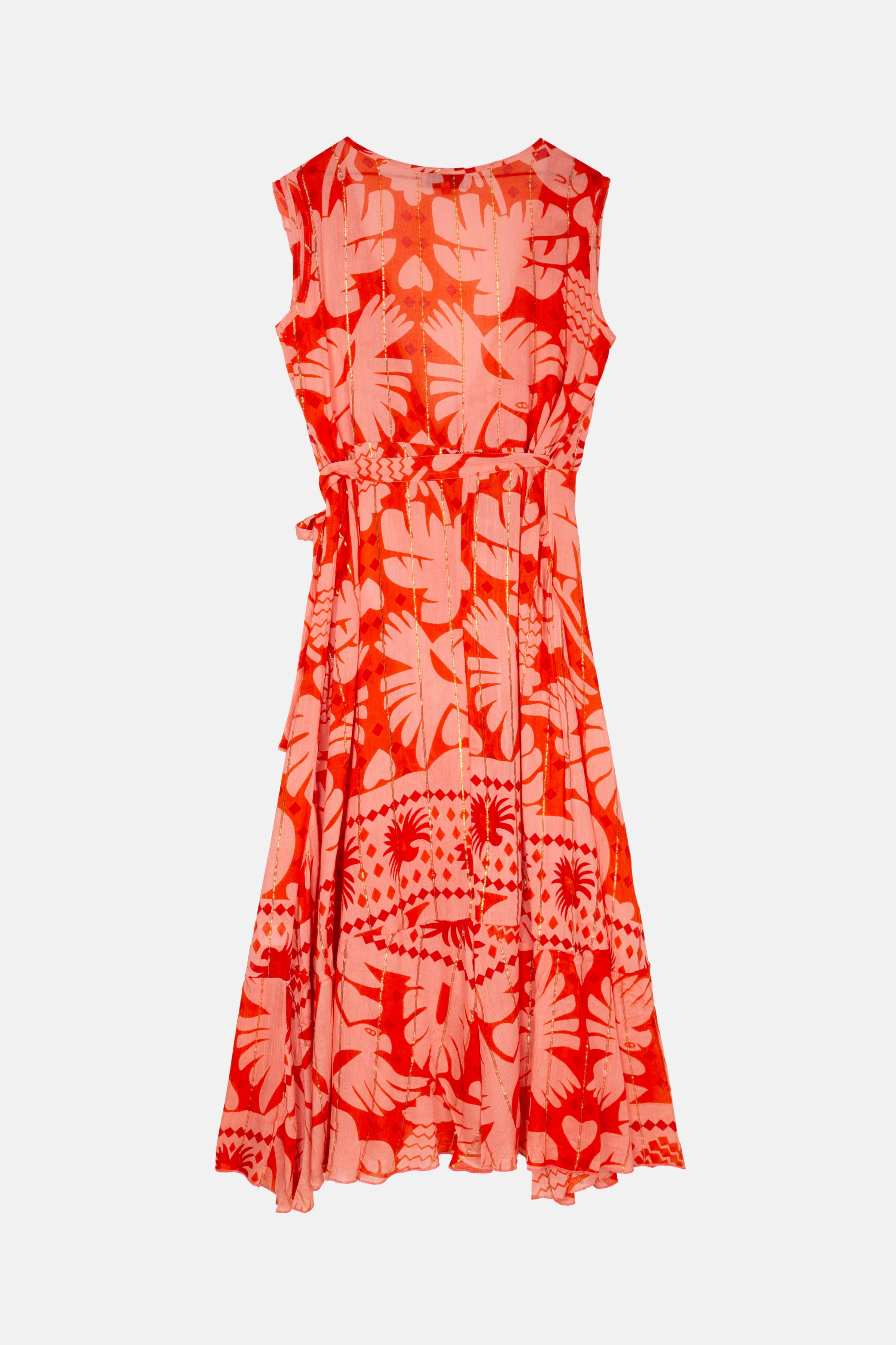 ROTES LANGES KLEID AUS ACAPULCO Piti Cuiti