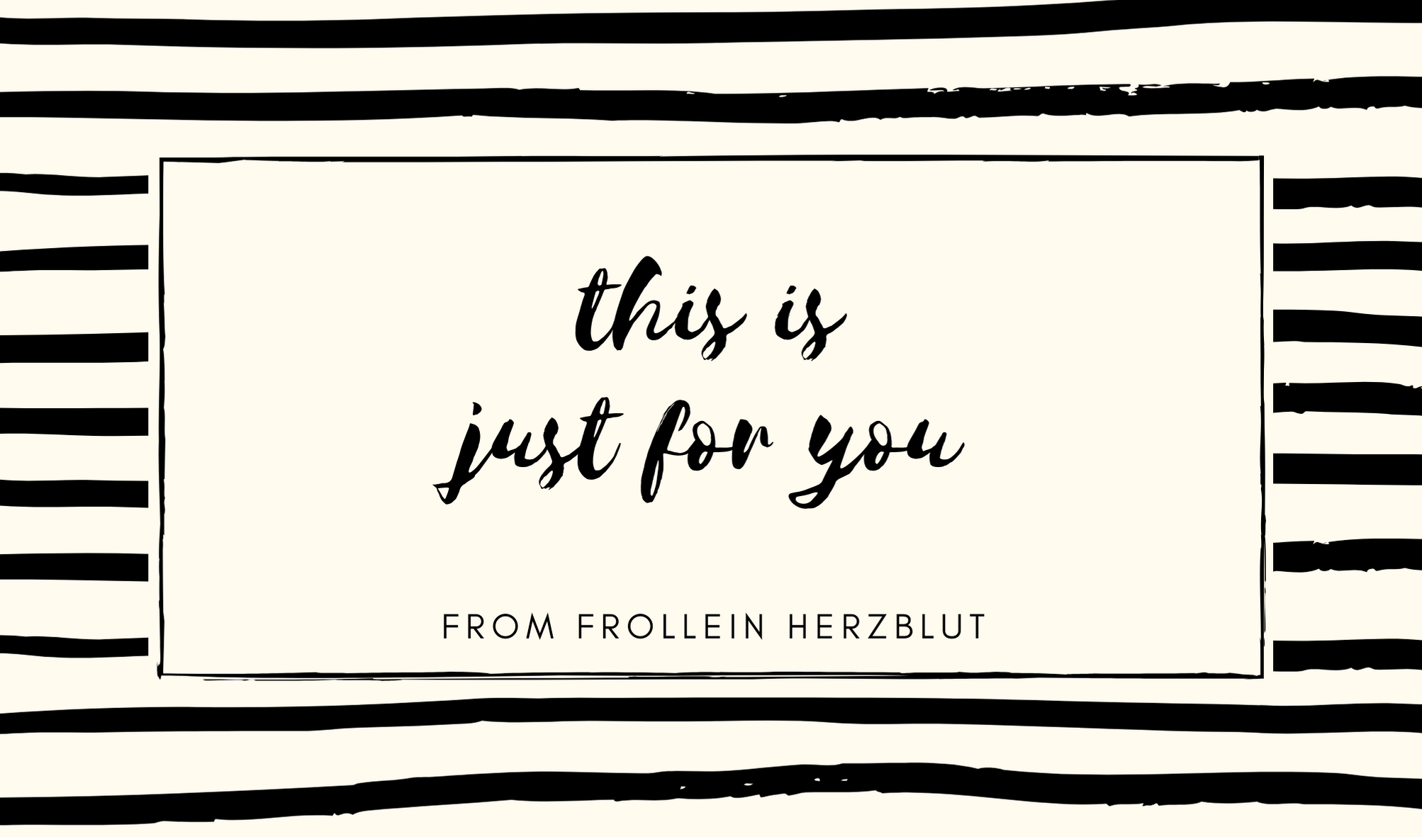 Geschenkgutschein - Frollein Herzblut