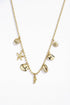 Bohomar Studio goldene Boho Kette mit maritimen Anhängern Muscheln Seestern
