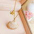 Bohomar Studio goldene Muschelkette mit Seestern Detail Boho Schmuck Sommer