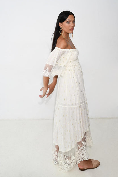 WEISSES LANGES KLEID VON KATIA Piti Cuiti