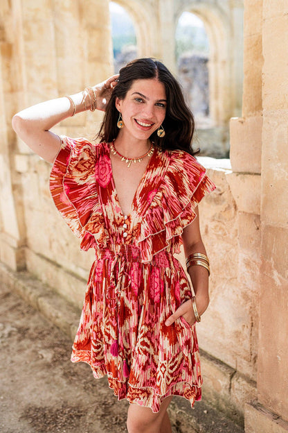 BORA BORA ROSAFARBENES KURZES KLEID Piti Cuiti
