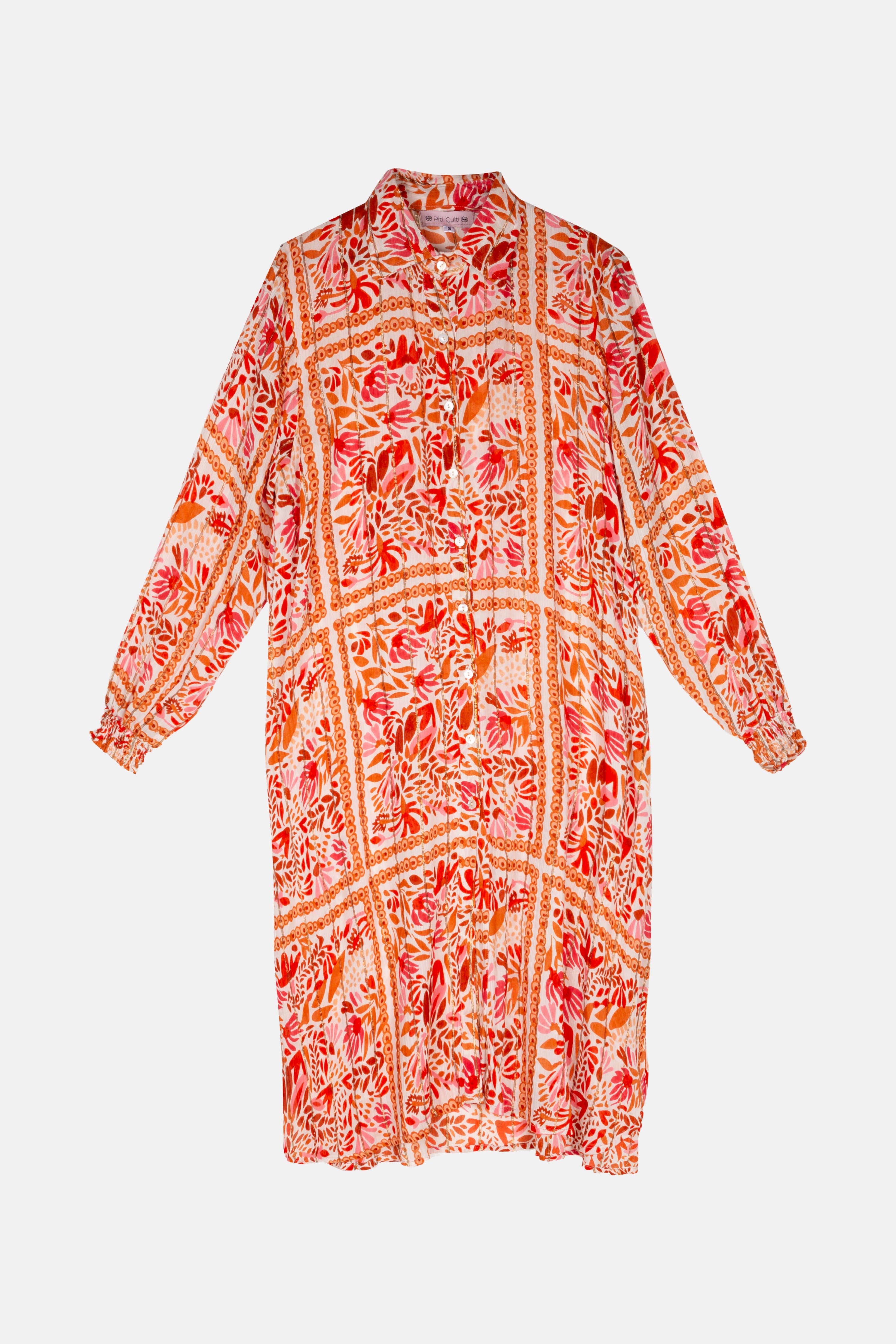 HAVANNAROT, LANGE BLUSE Piti Cuiti