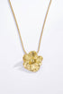 Goldene Halskette mit großer Blumen-Anhänger, elegant und feminin BOHOMAR Studio