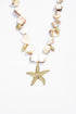 Bohomar Studio Perlmutt Statement Kette mit Seestern gold Boho Schmuck
