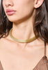 Bohomar Studio goldener Mesh Choker aus Edelstahl 18K vergoldet in modernem Design