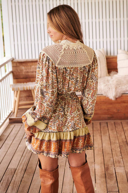 Jaase Oakie Print Olivia Minikleid Jaase Australia