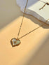 Bohomar Studio goldene Herzkette mit Perlmutt Inlay und Seestern Anhänger Boho Schmuck