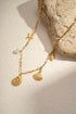 Bohomar Studio goldene Muschelkette mit maritimen Anhängern Boho Schmuck Sommer