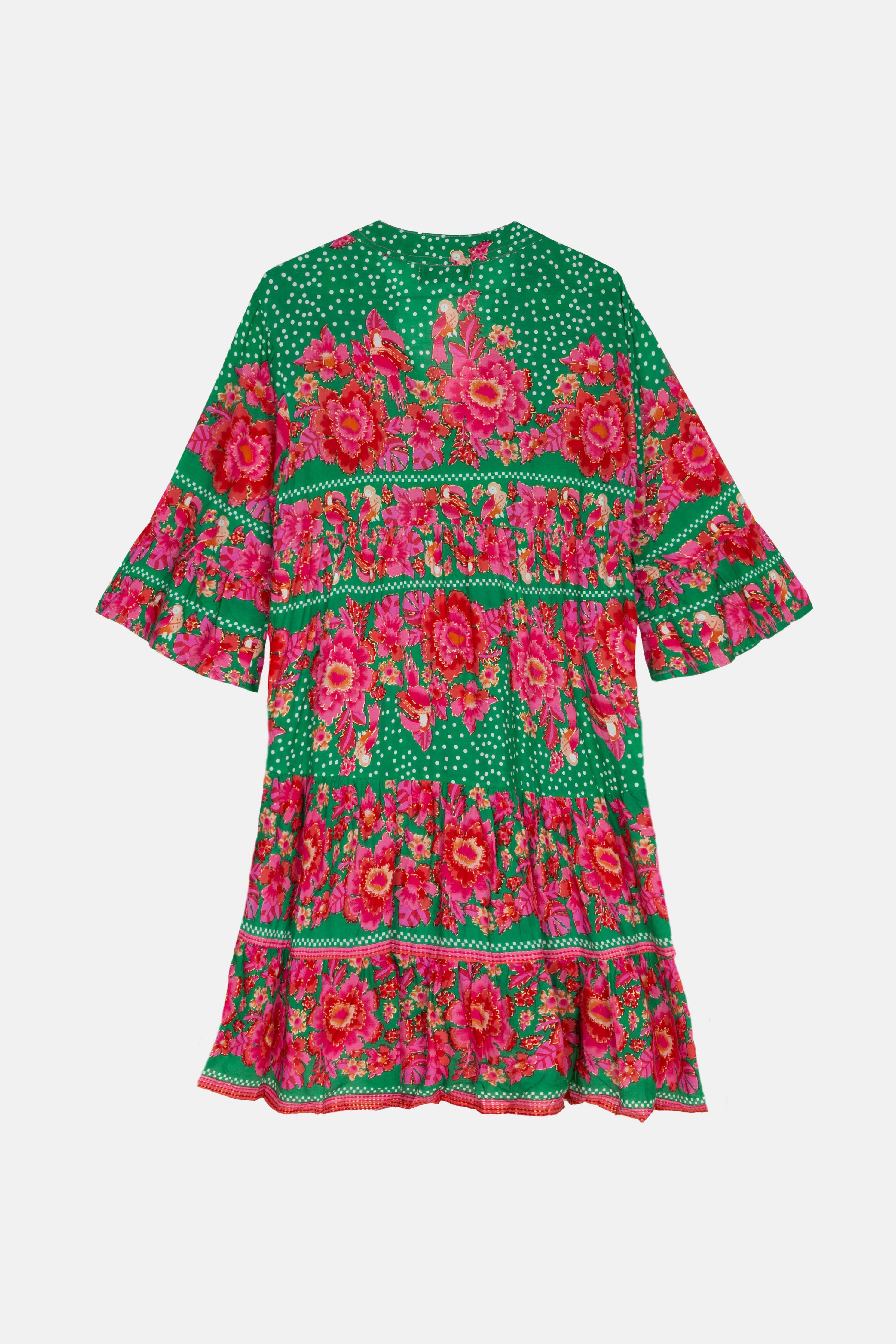 HAWAIIANISCHES GRÜNES KURZES KLEID Piti Cuiti