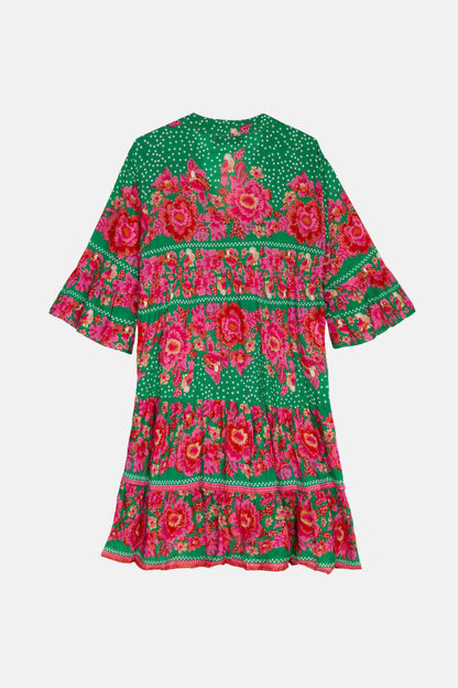 HAWAIIANISCHES GRÜNES KURZES KLEID Piti Cuiti