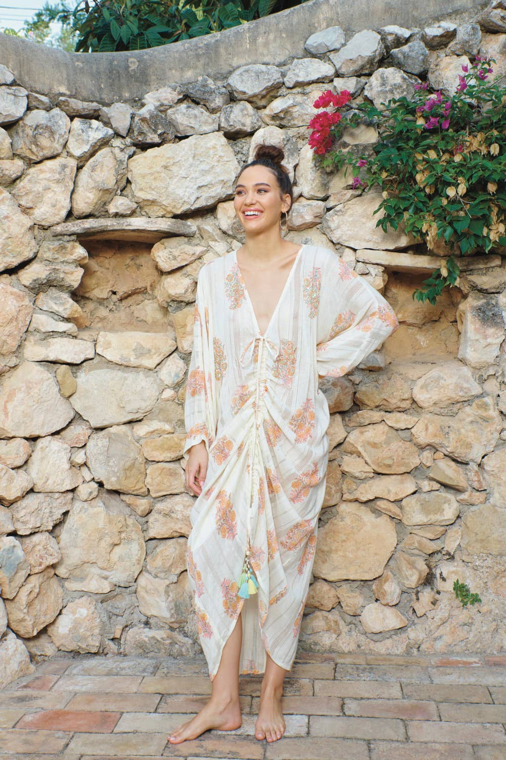Kaftankleid orange Piti Cuiti