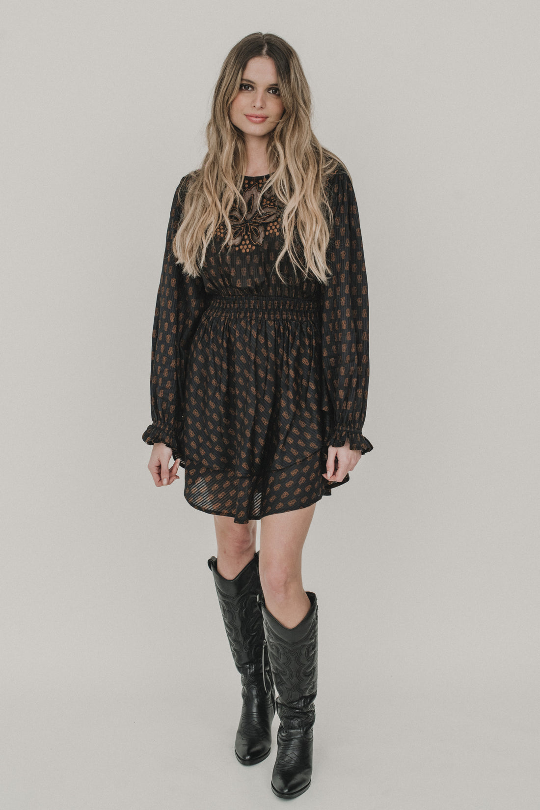 AINA Boho Kleid braun Piti Cuiti