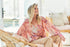 Jaase Princess Swan Print Folk Bluse Jaase