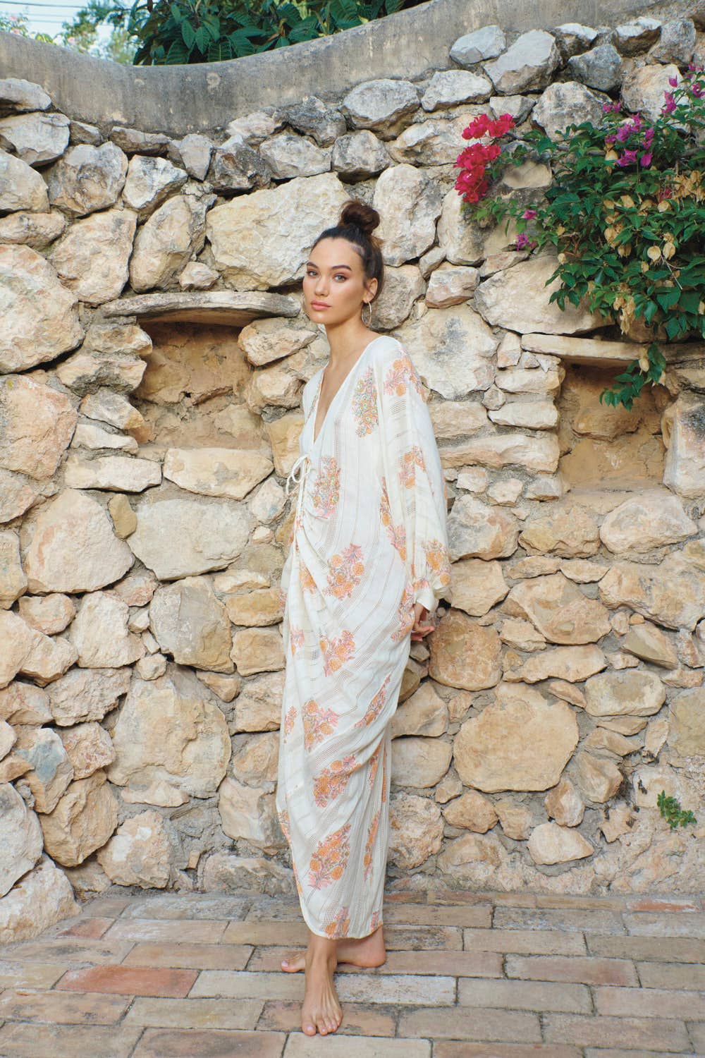 Kaftankleid orange Piti Cuiti